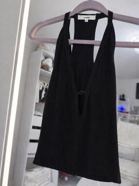 Joah Brown Black Deep V Racerback Tank worn one time!